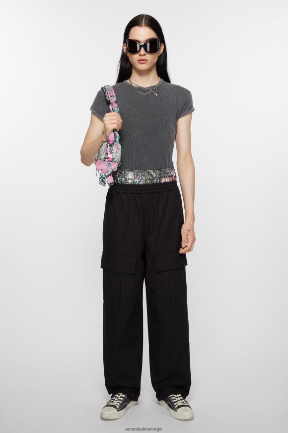 Acne Studios lave joggesko N2PP4F1216 fottøy svart/off white