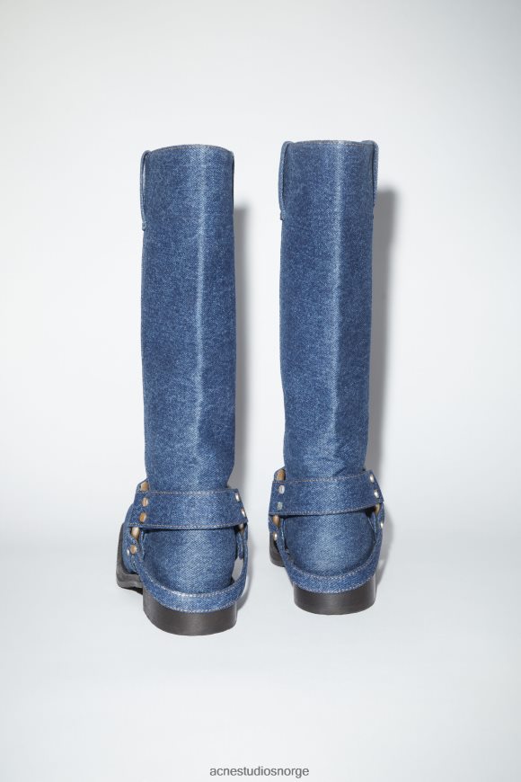 Acne Studios denim spenne støvler N2PP4F534 fottøy blå