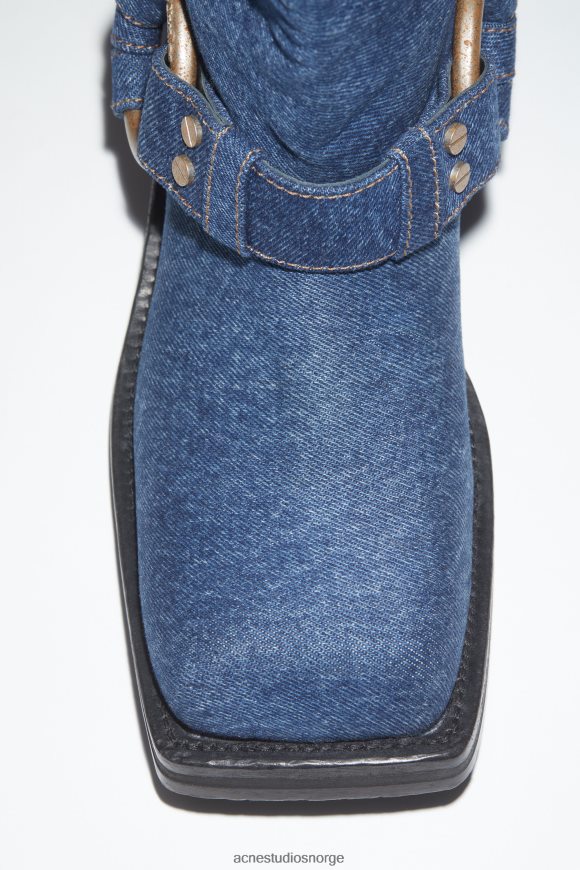 Acne Studios denim spenne støvler N2PP4F534 fottøy blå