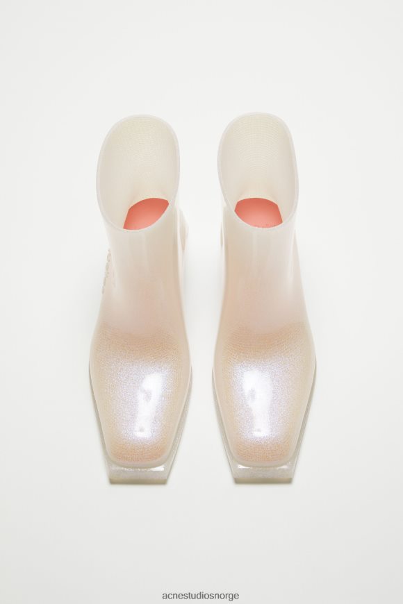 Acne Studios gummistøvler N2PP4F876 fottøy gjennomsiktig/sølv