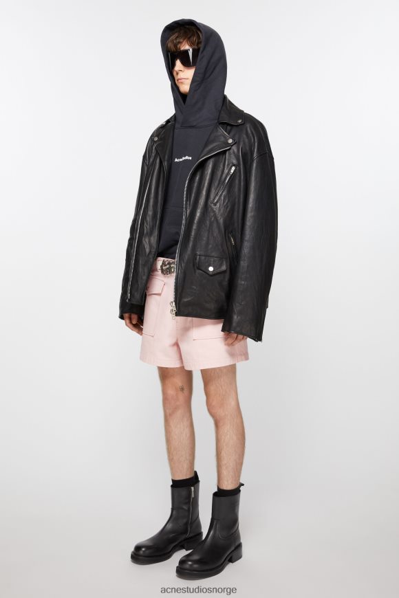 Acne Studios lærvoksede støvler N2PP4F1215 fottøy svart