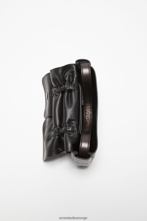 Acne Studios multipocket mikrobag N2PP4F577 tilbehør mørkebrun