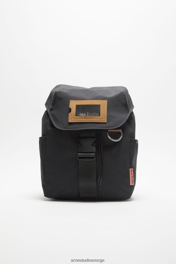 Acne Studios ripstop nylon ryggsekk N2PP4F506 tilbehør svart
