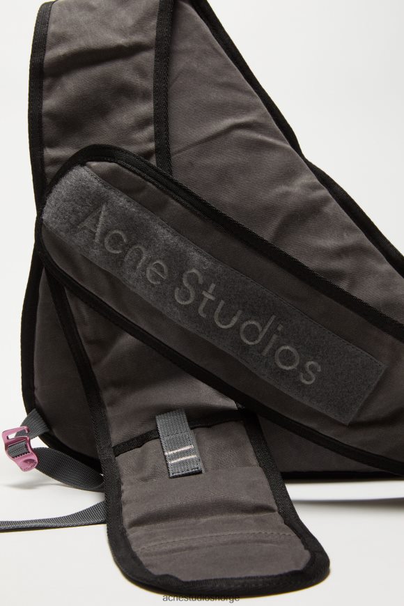 Acne Studios slynge ryggsekk N2PP4F608 tilbehør grå/svart