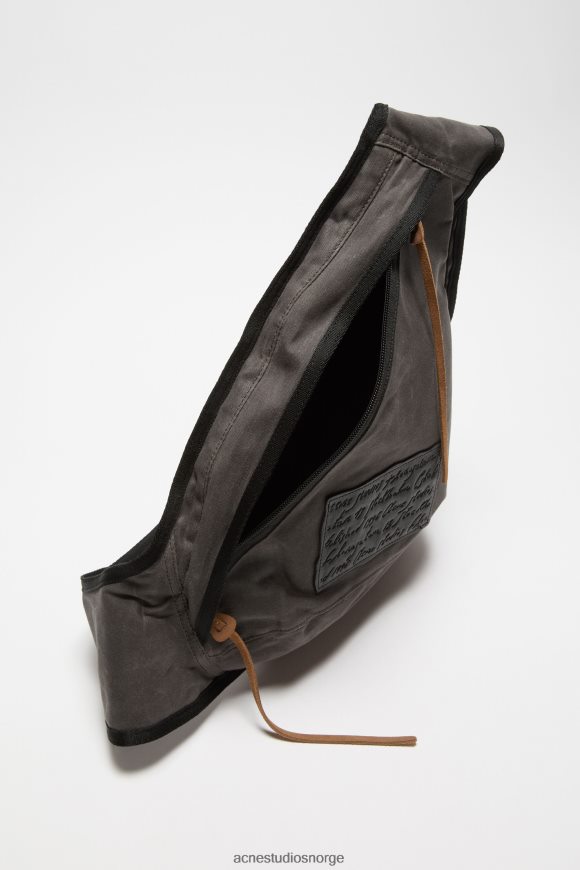 Acne Studios slynge ryggsekk N2PP4F608 tilbehør grå/svart
