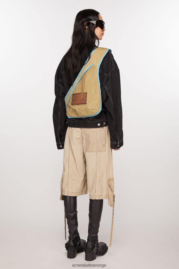 Acne Studios slynge ryggsekk N2PP4F785 tilbehør beige/blå