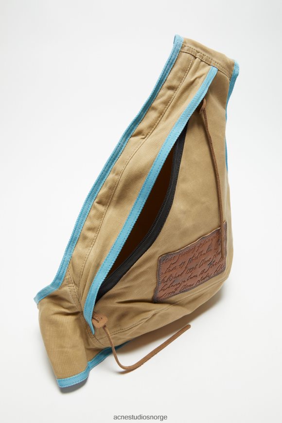 Acne Studios slynge ryggsekk N2PP4F785 tilbehør beige/blå