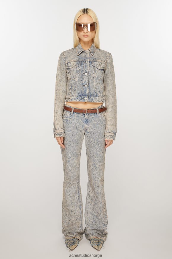 Acne Studios belte med lærspenne N2PP4F638 tilbehør brun