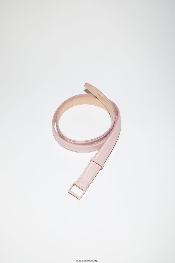 Acne Studios belte med lærspenne N2PP4F870 tilbehør pudder rosa
