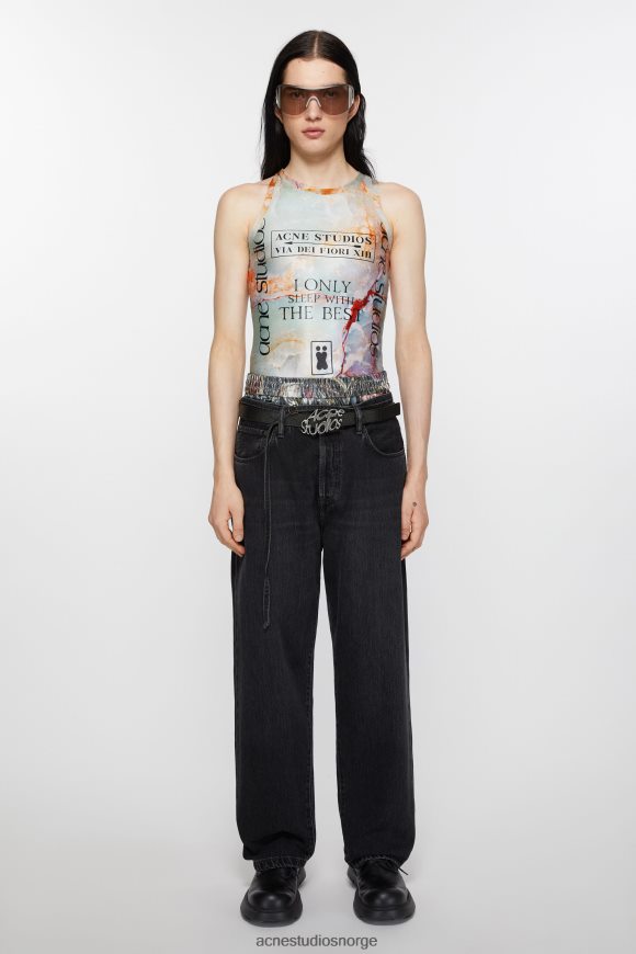 Acne Studios belte med logospenne N2PP4F445 tilbehør svart