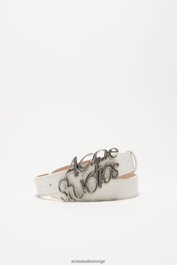 Acne Studios belte med logospenne N2PP4F820 tilbehør hvit