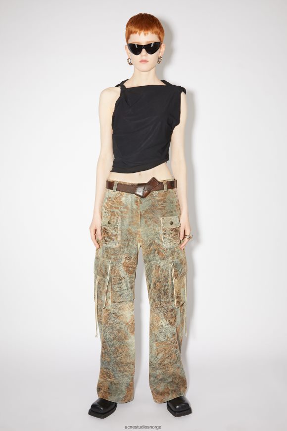 Acne Studios musubi skinnbelte N2PP4F581 tilbehør mørkebrun