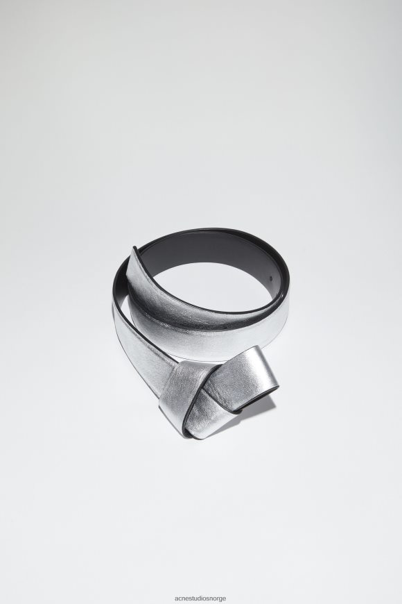 Acne Studios musubi skinnbelte N2PP4F690 tilbehør sølv