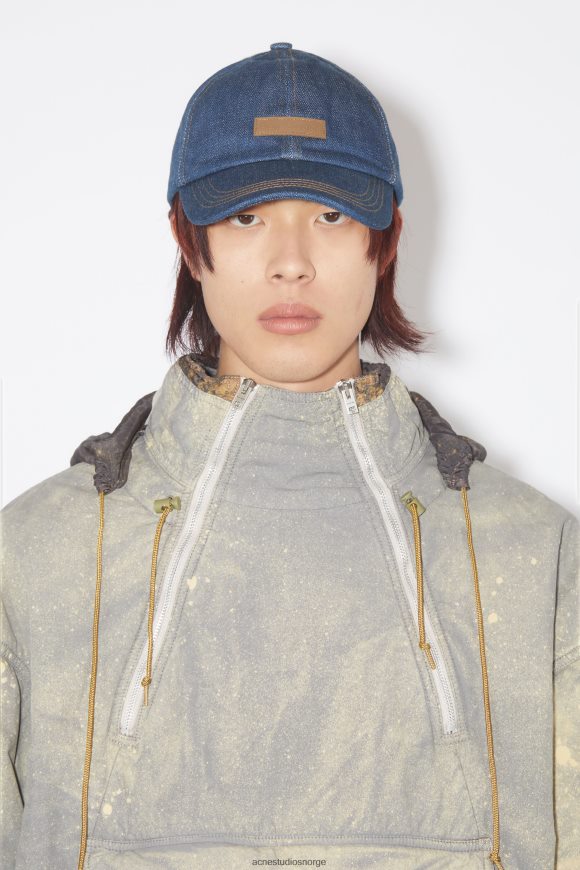 Acne Studios denim baseballcaps N2PP4F532 tilbehør indigo blå