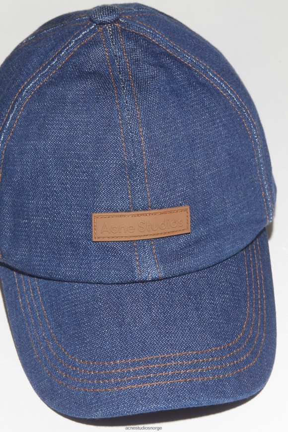 Acne Studios denim baseballcaps N2PP4F532 tilbehør indigo blå