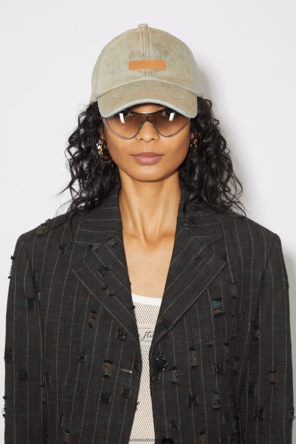 Acne Studios denim baseballcaps N2PP4F569 tilbehør mellomblå