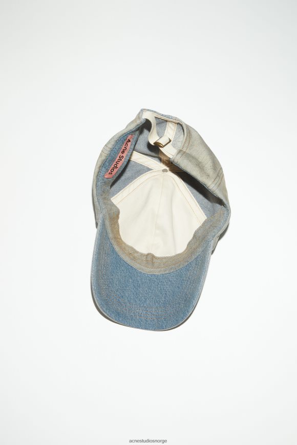Acne Studios denim baseballcaps N2PP4F569 tilbehør mellomblå