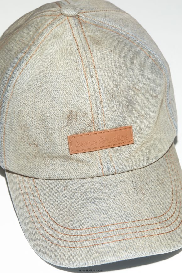 Acne Studios denim baseballcaps N2PP4F569 tilbehør mellomblå