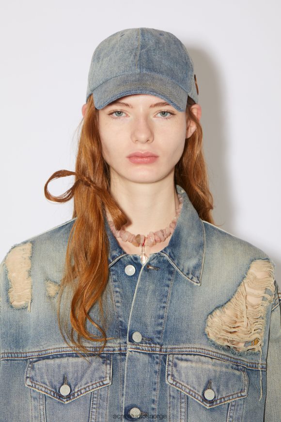 Acne Studios denim cap N2PP4F568 tilbehør mellomblå