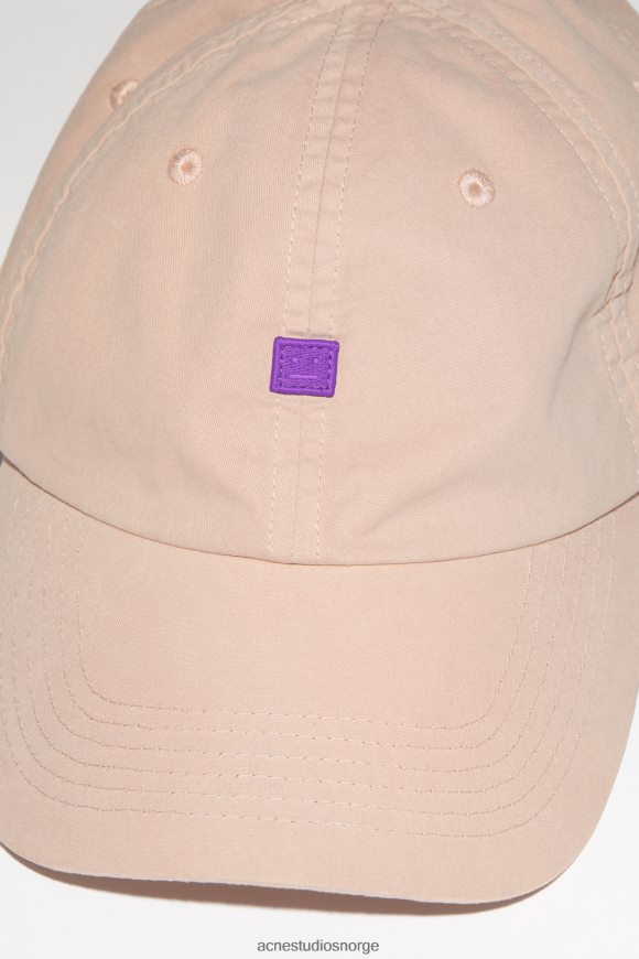 Acne Studios micro face patch cap N2PP4F776 tilbehør støvete beige