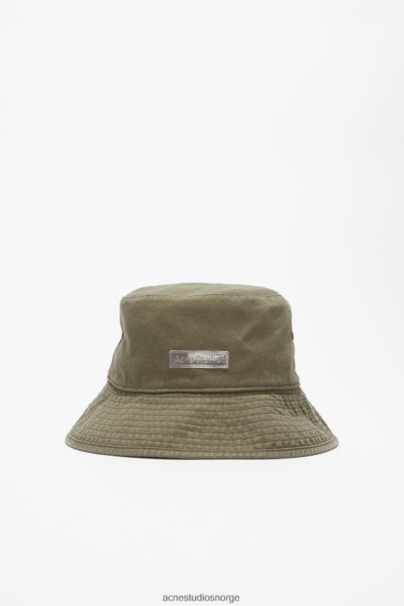 Acne Studios twill bøttehatt N2PP4F602 tilbehør kakigrønn