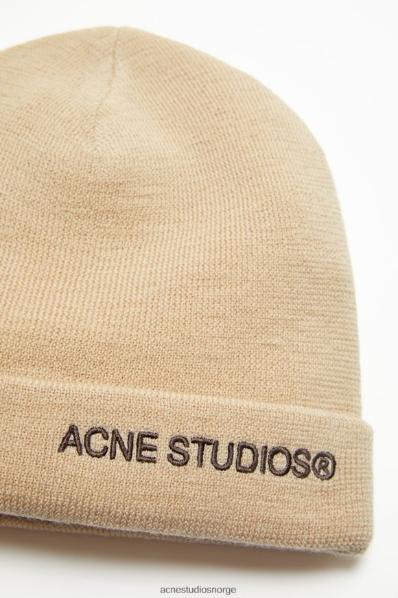 Acne Studios logo lue N2PP4F814 tilbehør skall beige