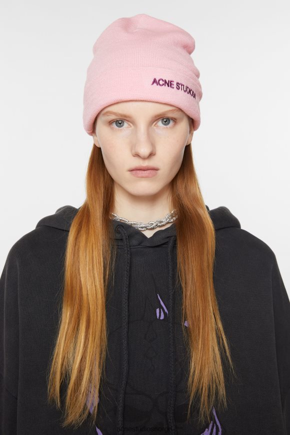 Acne Studios logo lue N2PP4F868 tilbehør lyserosa