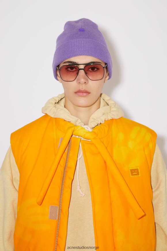 Acne Studios micro face patch lue N2PP4F747 tilbehør iris lilla