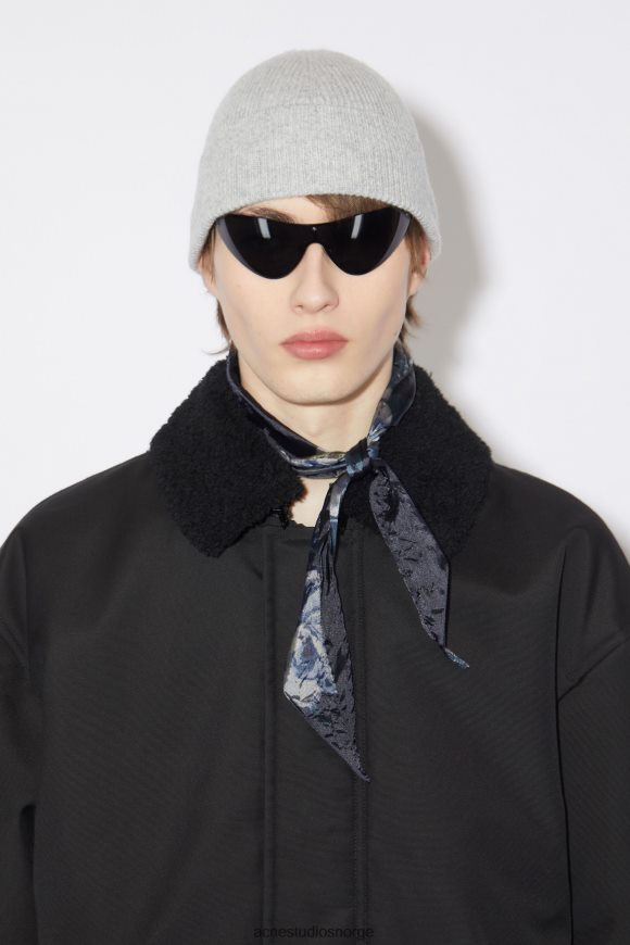 Acne Studios ull kashmir lue N2PP4F662 tilbehør lys grå melange