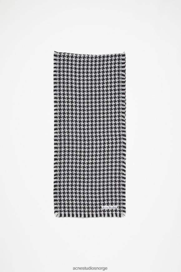 Acne Studios houndstooth skjerf N2PP4F464 tilbehør svart hvit
