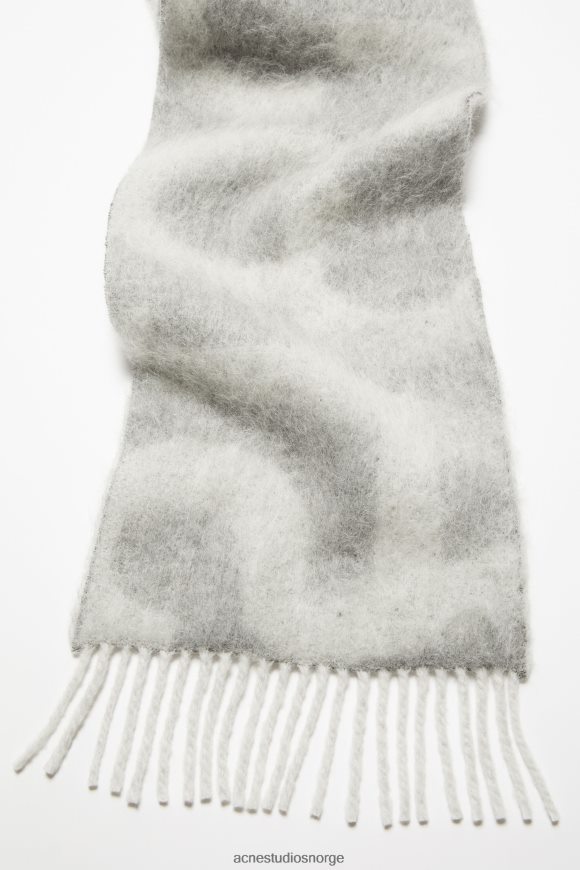Acne Studios logo skjerf N2PP4F660 tilbehør lysegrå