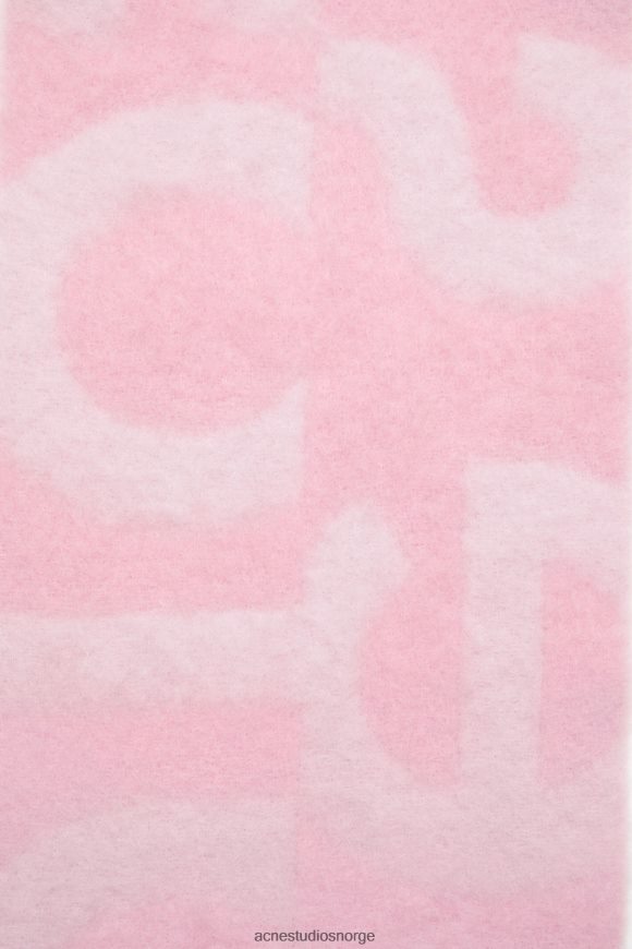 Acne Studios logo skjerf N2PP4F850 tilbehør rosa
