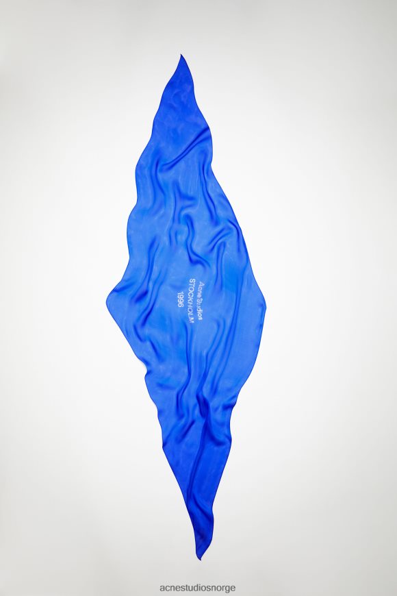 Acne Studios silke skjerf N2PP4F529 tilbehør elektrisk blå