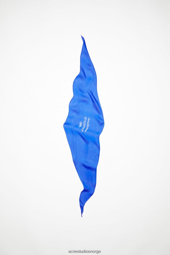 Acne Studios silke skjerf N2PP4F530 tilbehør elektrisk blå