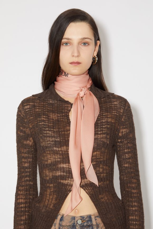 Acne Studios silke skjerf N2PP4F732 tilbehør rosa rosa
