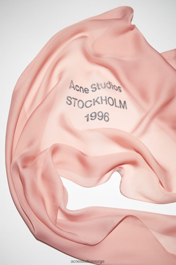 Acne Studios silke skjerf N2PP4F732 tilbehør rosa rosa