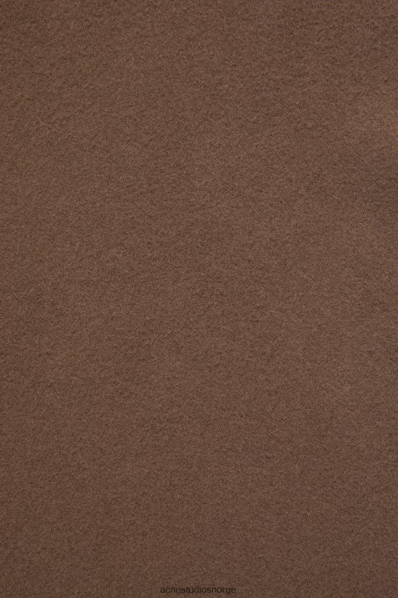 Acne Studios ullskjerf med frynser - magert N2PP4F587 tilbehør sjokoladebrun