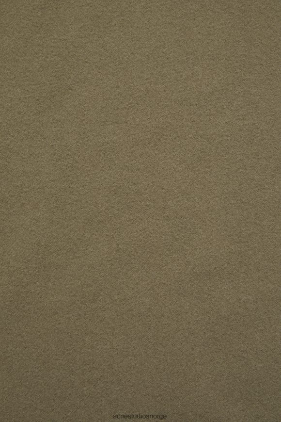 Acne Studios ullskjerf med frynser - smalt N2PP4F605 tilbehør kakigrønn