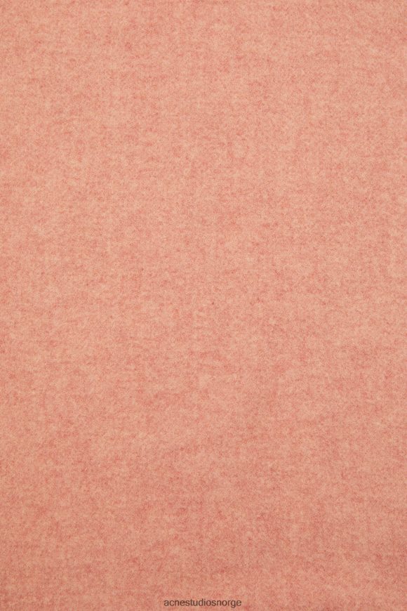 Acne Studios ullskjerf med frynser - smalt N2PP4F731 tilbehør rose melange