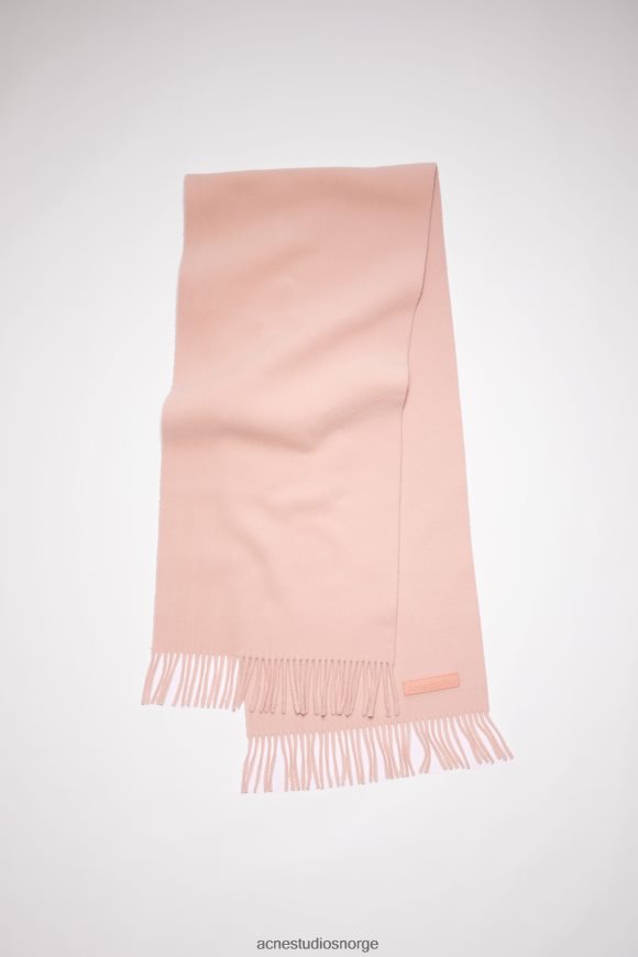 Acne Studios ullskjerf rosa etikett N2PP4F856 tilbehør rosa
