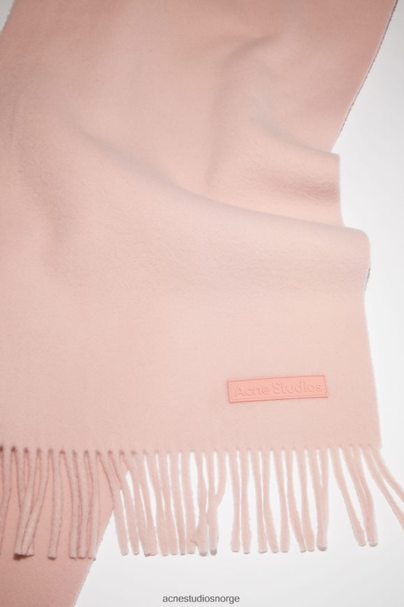 Acne Studios ullskjerf rosa etikett N2PP4F856 tilbehør rosa