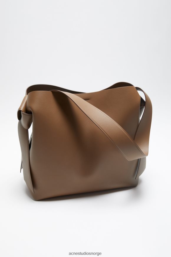 Acne Studios musubi midi skulderveske N2PP4F724 tilbehør kamelbrun
