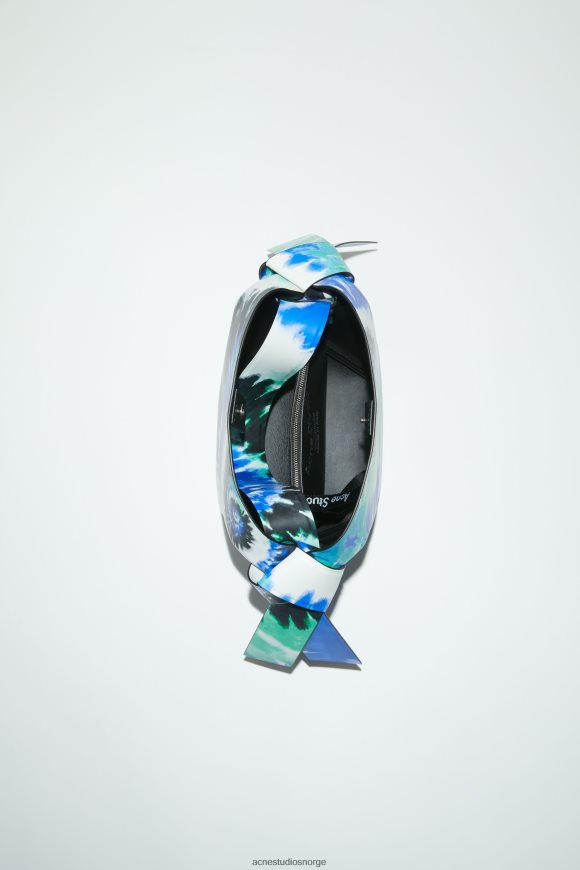 Acne Studios musubi mini skulderveske N2PP4F538 tilbehør blå grønn