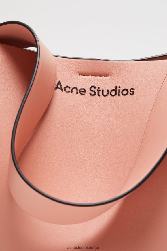 Acne Studios musubi mini skulderveske N2PP4F858 tilbehør lakserosa
