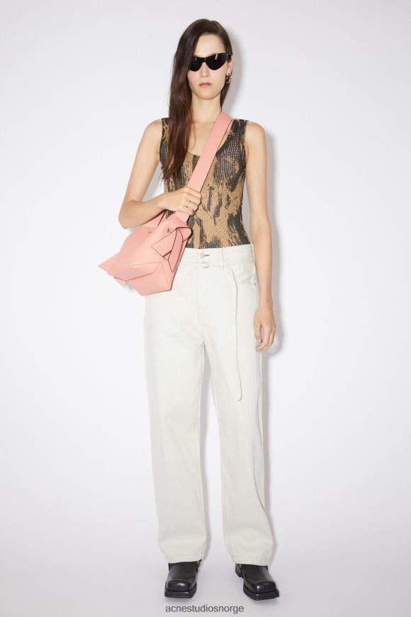 Acne Studios musubi mini skulderveske N2PP4F866 tilbehør lakserosa