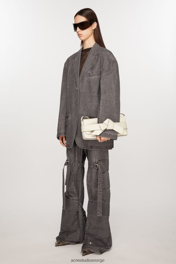 Acne Studios musubi skulderveske N2PP4F818 tilbehør hvit svart