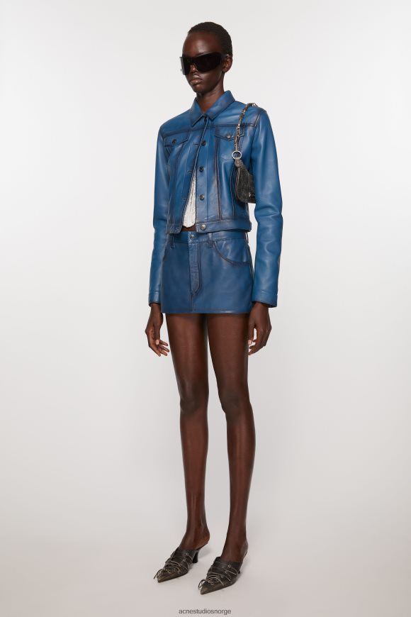 Acne Studios platt mikro skulderveske N2PP4F470 tilbehør svart