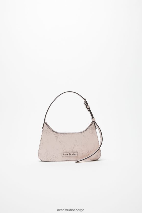 Acne Studios platt mikro skulderveske N2PP4F838 tilbehør pastell rosa