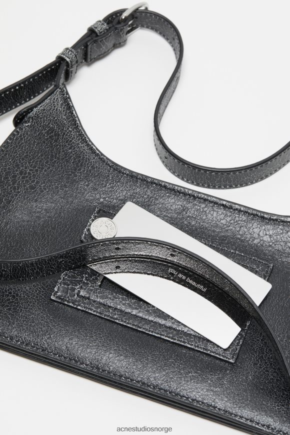 Acne Studios platt mini skulderveske N2PP4F467 tilbehør svart