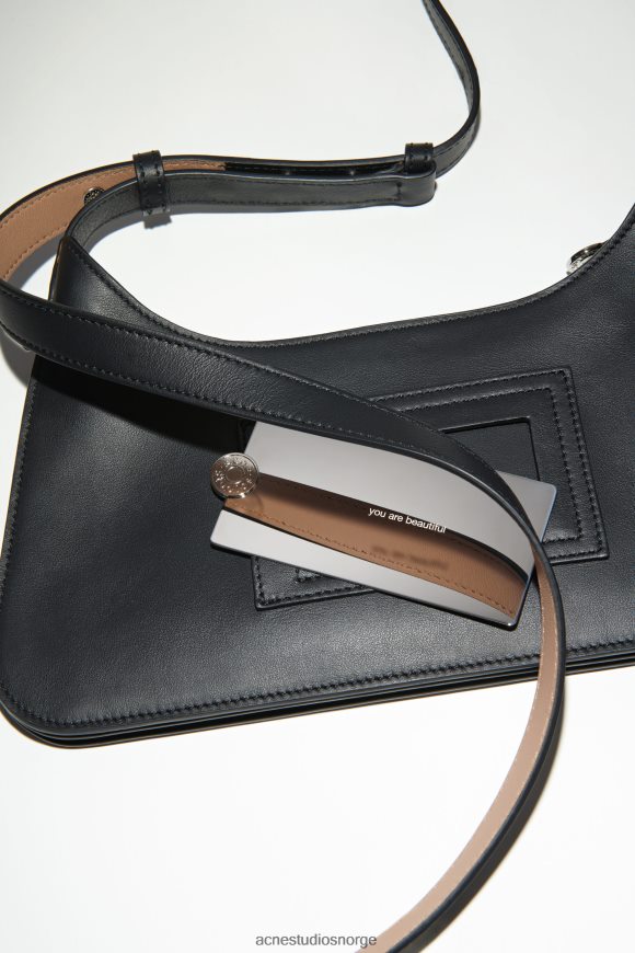 Acne Studios platt mini skulderveske N2PP4F492 tilbehør svart